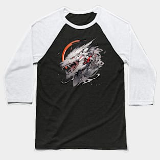 Mecha Tier Tiger Wolf Fuchs Drache Cyborg Baseball T-Shirt